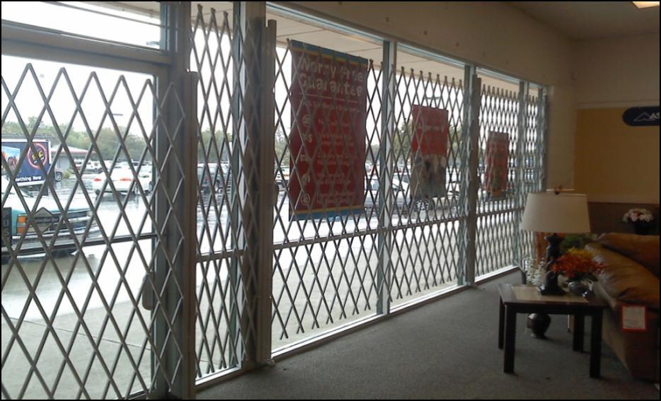 Storefront Security Gates Our tubular steel security gates are strong and decorative, so they ll