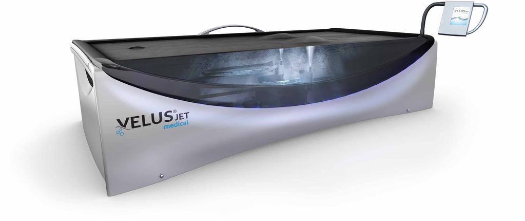 MassageS Operator panel THE VelusJet Design Sporting an ageless design with exquisite surfaces, the device fits seamlessly in any environment and can be set up exactly to the customer's liking.