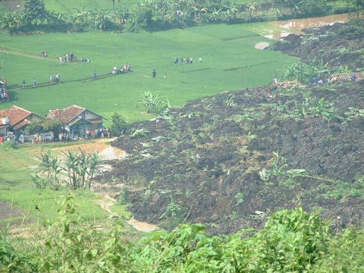 Recently an environmental disaster occurred in February in 2005 when a series of heavy floods triggered one of the biggest landfill land slide in Indonesia.