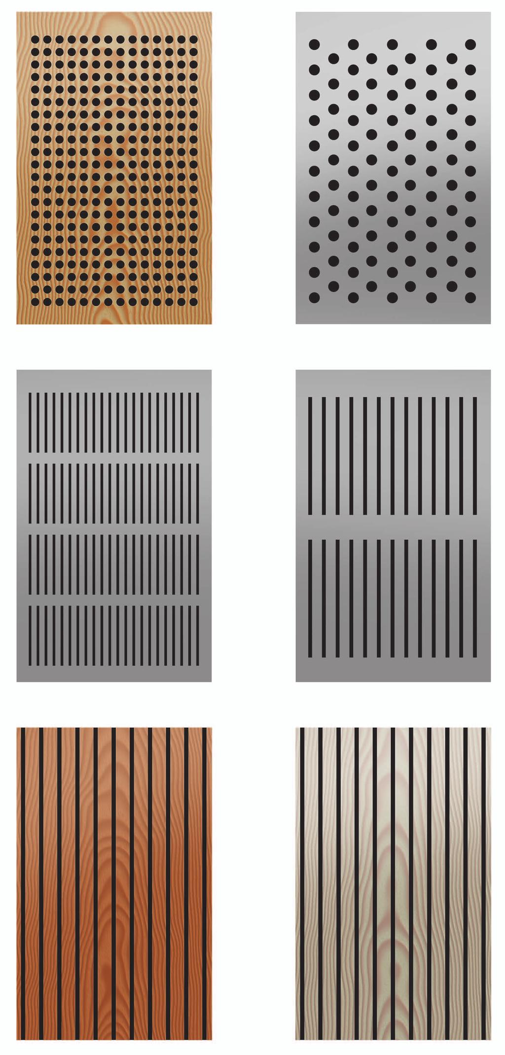 Holes Holes Ø Area aw Class 4-10mm 18-28%.55-.75 C/D 24mm Board Thickness Frame varies according to aw Slots Slots Area aw Class 2-3mm 8-28%.45-.
