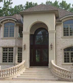Mimicking natural stone in appearance, custom cast stone features a dense finish, making it durable