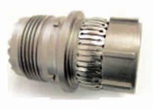 Fully shielded connector 360 shielding 360 teeth for optimum shield continuity with