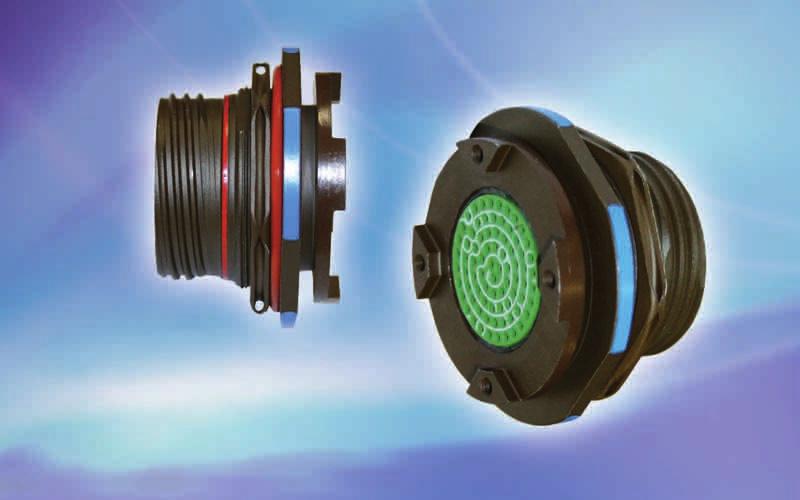 8D - Double Flange Description High level vibration resistance in harsh environments. Offers the same level of performance as the MIL-DTL-38999 Series III connector.