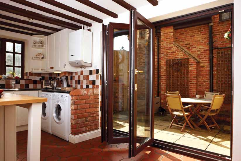 REHAU MULTI-FOLD DOOR FLEXIBLE FUNCTIONS As a popular alternative to more traditional French doors and patio doors, REHAU Multi-Fold Doors can offer so much more, improving open plan living and