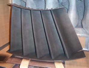 Figure 4: A complex shaped steam turbine section coated with NeverWet NeverWet coating.