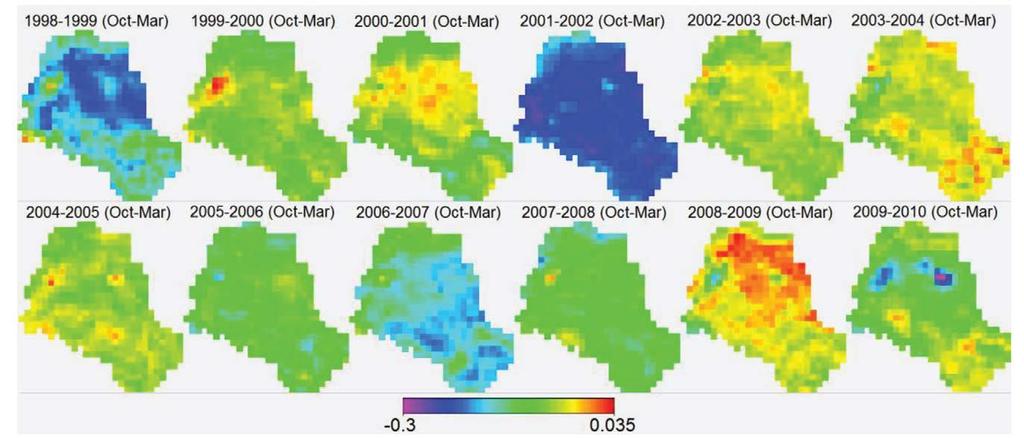 NDVI NORMALISED DIFFERENCE VEGETATION INDEX SPOT