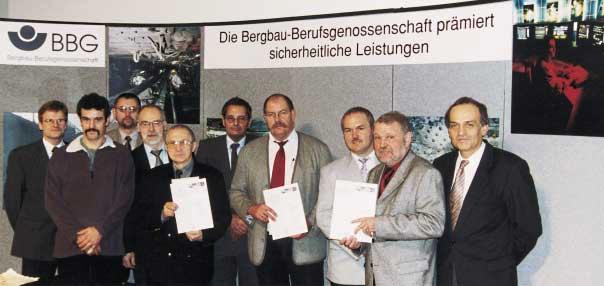 Central Services WORK SAFETY Awarding of the BBG prize to Lohberg, Lippe and Arge Ensdorf Nordschacht collieries Trend reversal but TS still tops safety league reversal 80 70 60 50 40 30 20 10 0