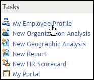 Using the Employee Browser 37 About the Employee Profile An employee profile determines the columns and tables that are displayed in the Employee Browser when you view an employee record, view a list