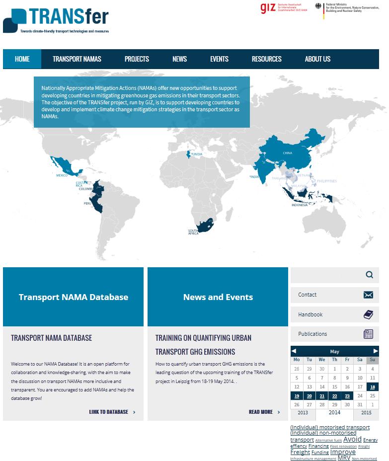 A Knowledge Hub for Transport NAMAs The TRANSfer Website: transport-namas.