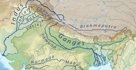 More than half of South Asia drained by 2 major river basins with very different hydrology 1/ water resources 1 Ganges-Brahmaputra-Meghna (GBM) 1300 km 3 /year (= 760 mm) mainly from monsoon rain