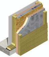Plasterboard Damp proof membrane Plasterboard Breathable membrane e.g.