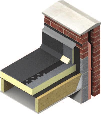 Roof Insulation TR21 INSULATION FOR FLAT ROOFS WATERPROOFED WITH PARTIALLY BONDED BUILT UP FELT AND MASTIC ASPHALT New build Refurbishment Metal, concrete or timber decks Kingspan Thermaroof TR21