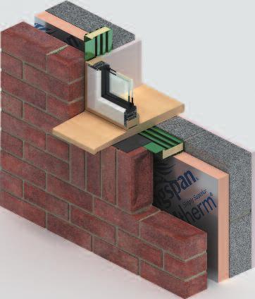 FOR CLOSING CAVITIES AROUND OPENINGS IN MASONRY WALLS Traditional cavity wall construction Window and door cavities Use with PVCu and wooden frames Simplified construction Cavity widths up to 200 mm