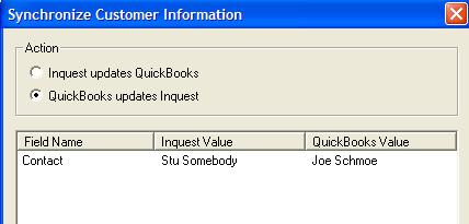 Figure 5 QuickBooks Edit Customer Close the account in Inquest and reopen it.