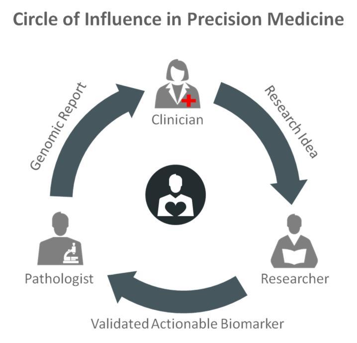 Generally speaking, there are three main groups of professionals closely involved in precision medicine.