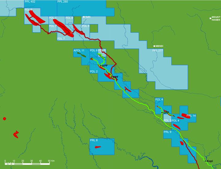 Strong production from PNG oil fields Juha Juha North Angore Papua New Guinea» Strong reservoir performance and contributions from and Moran fields Mananda 5,6 & 7 SE Mananda Moran» Continued success