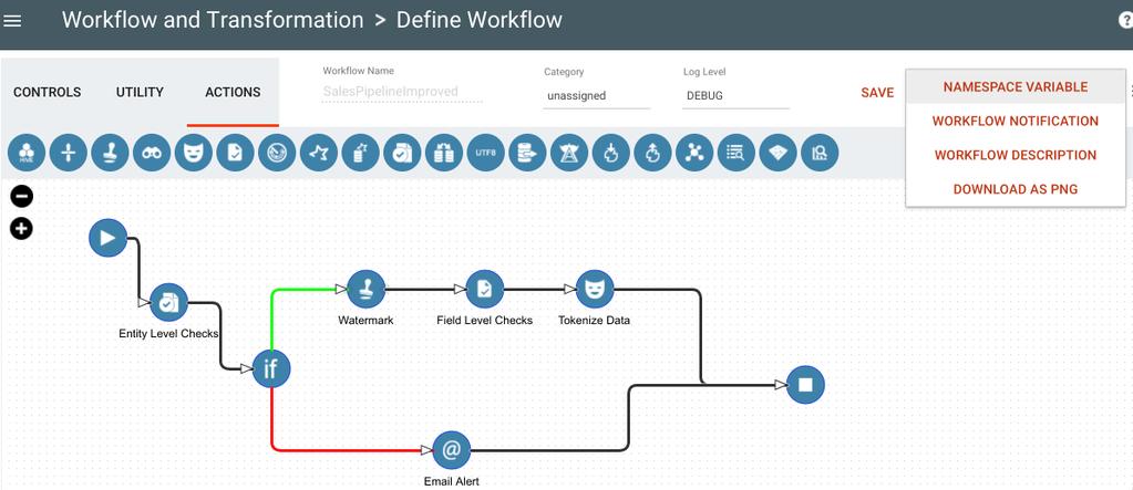 Workflow Designer Orchestrate set of actions Supports simple/complex flows Hive, Spark, Spark-SQL, Shell, Java,