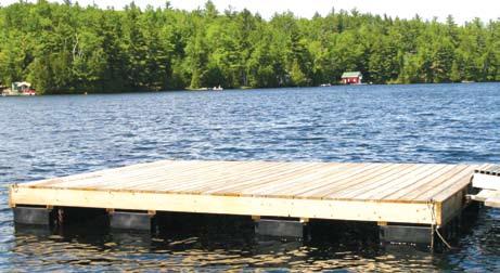 SKID PLATE FLOATS On some lakes you just cannot leave your dock in the water over the winter.