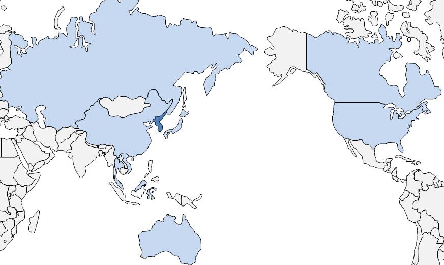 South Korea s location in the World Ⅰ.