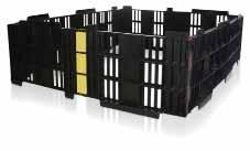 16 Pallets Pallets 17 Lids top benefits Pallet collar top benefits 1. Provide compact pallet units and allow secure block stacking 2.