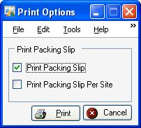 CHAPTER 4 INVENTORY TRANSACTIONS To print the posted inventory transfer documents: 1. Open the Print Options window.