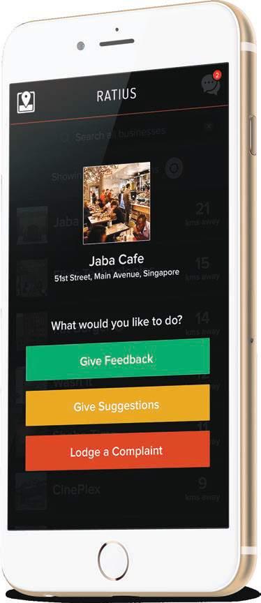 RATIUS FEEDBACK APP - APP DEVELOP Have a complaint to make? Ratius is the app for you.