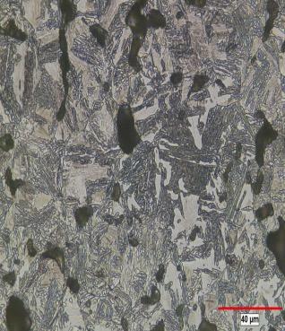 Figure 3 shows the microstructure from the tensile specimens sintered at 1260 o C (2300 o F) and cooled at various