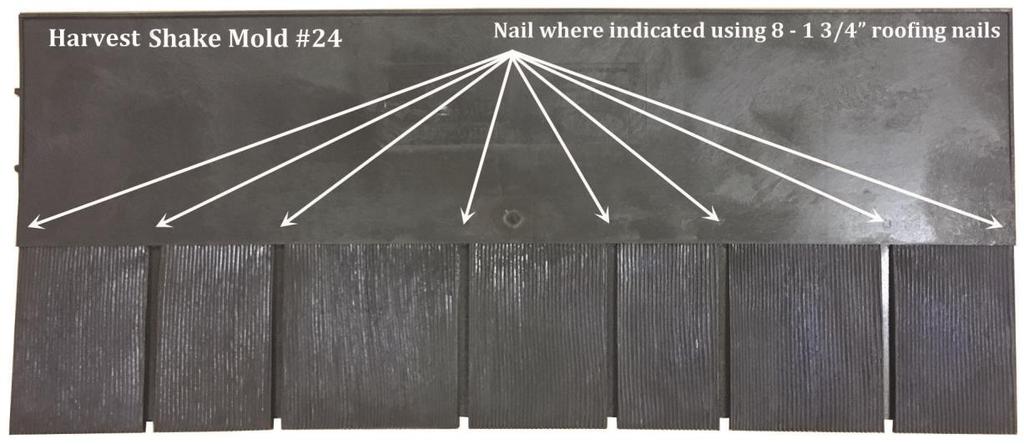 INDICATED BY AN X or O ( Do not skip any nail locations)