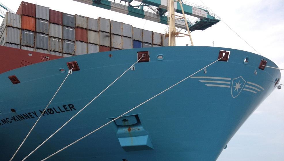 Challenges facing existing ports: Changes in vessel fleet Container ships are getting