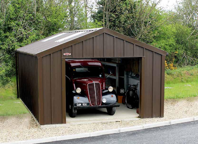 Exterior is PVC coated in a choice of colours. EASILY HEATED Suitable as a workshop or hobby space as heat is retained.