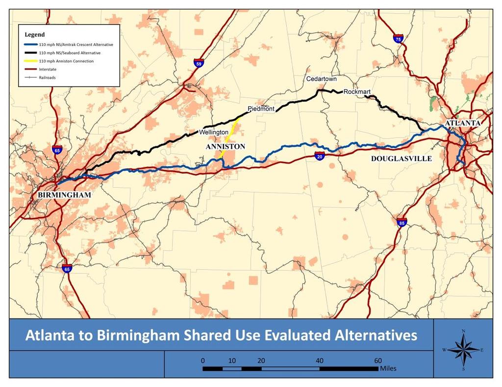 Section II: Atlanta-Birmingham Corridor Figure 1-2: