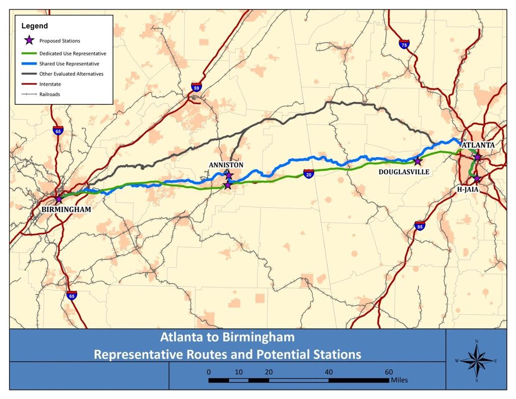 Executive Summary: Atlanta-Birmingham Corridor Figure 1: