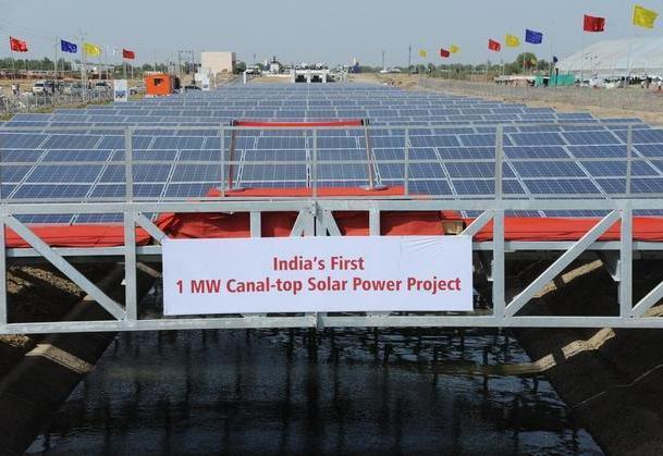 Gujarat leads~700 MW: Narmada Canal-top solar PV Brilliant idea