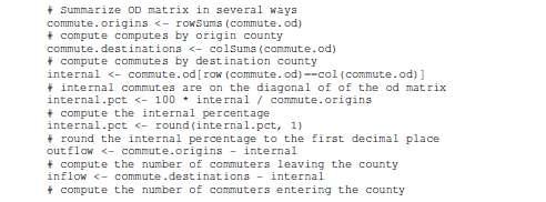 Census Data Extraction Example 5 Brian Gregor and Ben Stabler at Oregon DOT used R script to