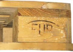It is permitted to use pallets with boards cracked, provided that