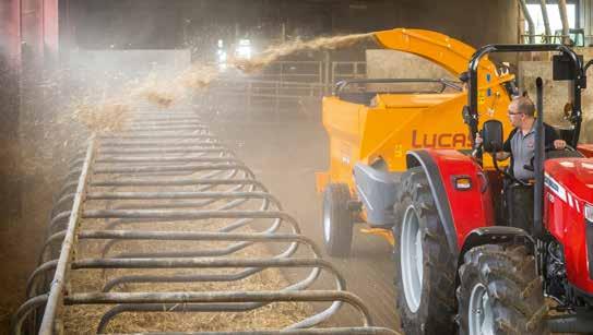 000 bale feeders and straw blowers put into service, Lucas G innovates to make these machines an ally you can rely on.