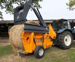 SILAGE LOADING CLAW Reinforced by a tubular frame to guarantee an improved life time of the