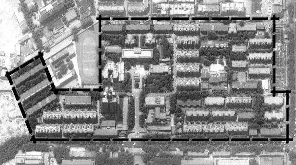 After analyzing the satellite image of the area (figure 3), all the housing architectures in the site were named and the digital map was made and imported into GIS system, this represents the basic