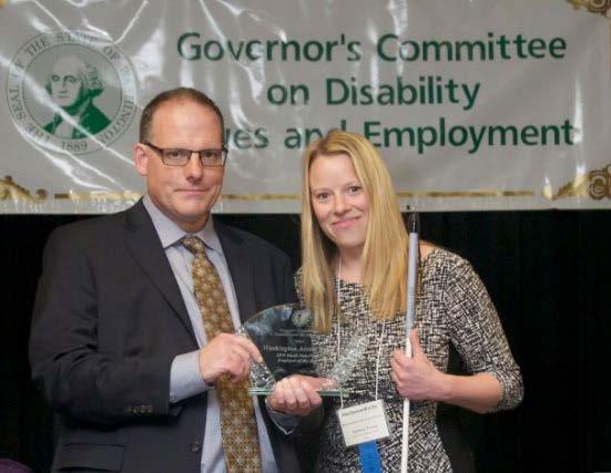 2016 Small Non-Profit Employer of the Year Northwest Access Fund Chris Carnell, Chairperson, Governor s Committee on