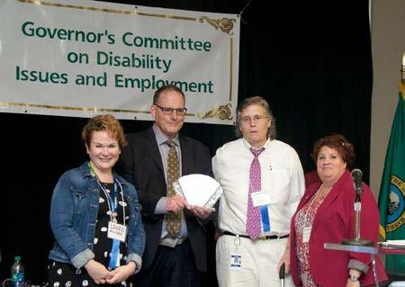 State Department of Licensing Laurie Milligan, left, Chris Carnell, Chairperson, Governor s Committee on Disability