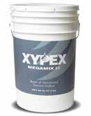 XYPEX MEGAMIX II DAT-MGMII REV-06-12 Description XYPEX MEGAMIX II is a thick repair mortar for the patching and resurfacing of deteriorated concrete.