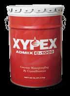 2.1 XYPEX PRODUCT LINE ADDITIVE PRODUCTS Additive Series Xypex Additive products, added to the concrete at time of batching, are part of the Xypex concrete waterproofing and protection system and