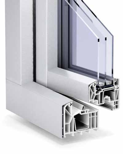 The new window generation. Enhanced thermal insulation with optimal thermal properties. n U f value 1.1 W/(m²K). n 88 mm / 93 mm installation depth in Alu- Clip.