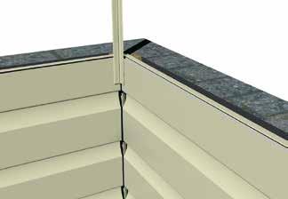 Fix battens vertically with a breathable moisture barrier behind them, fig.1 3. Fix perimeter trims i.e. part 1 of 2-part corner trims and U-trims in place: a.