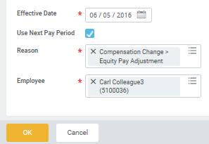 receiving a compensation change 5.