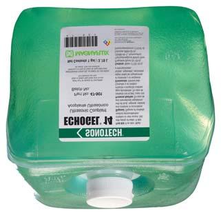 Echogel 7 (Glycerine Free) Echogel 7 is a glycerine and silicone-free couplant formulated for use in inspections where salt cake or metal corrosion salts are present.