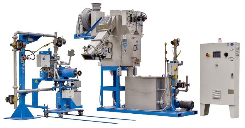 Pellet Processing Systems for the Plastics Industry TECHNOLOGY Gala has provided underwater pelletizers for the Plastics Industry since the mid-seventies for pelletizing rates from 2 kg/h to 15,000