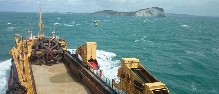 Summary Dredging of sand and gravel from the seabed is long established in England to secure material used as construction aggregate, for beach nourishment and for land reclamation.