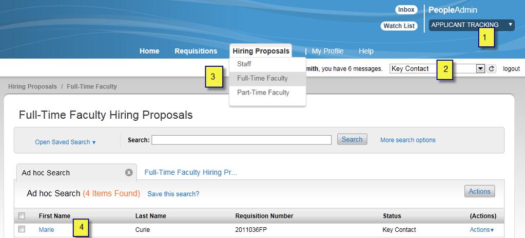 Creating a Tenure Track Hiring Proposal This step occurs after the Provost has approved the Hiring Commitment and has