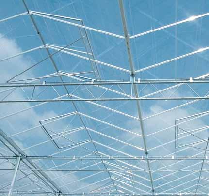 Our greenhouses can be perfectly adjusted to the endures both the heaviest crop loads as well as wind and possible snow loads.